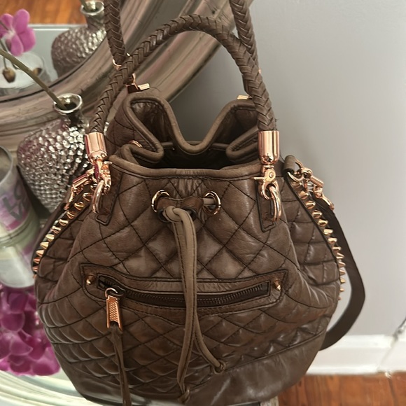 Rebecca Minkoff Brown/Bronze quilted bucket bag - Picture 11 of 11